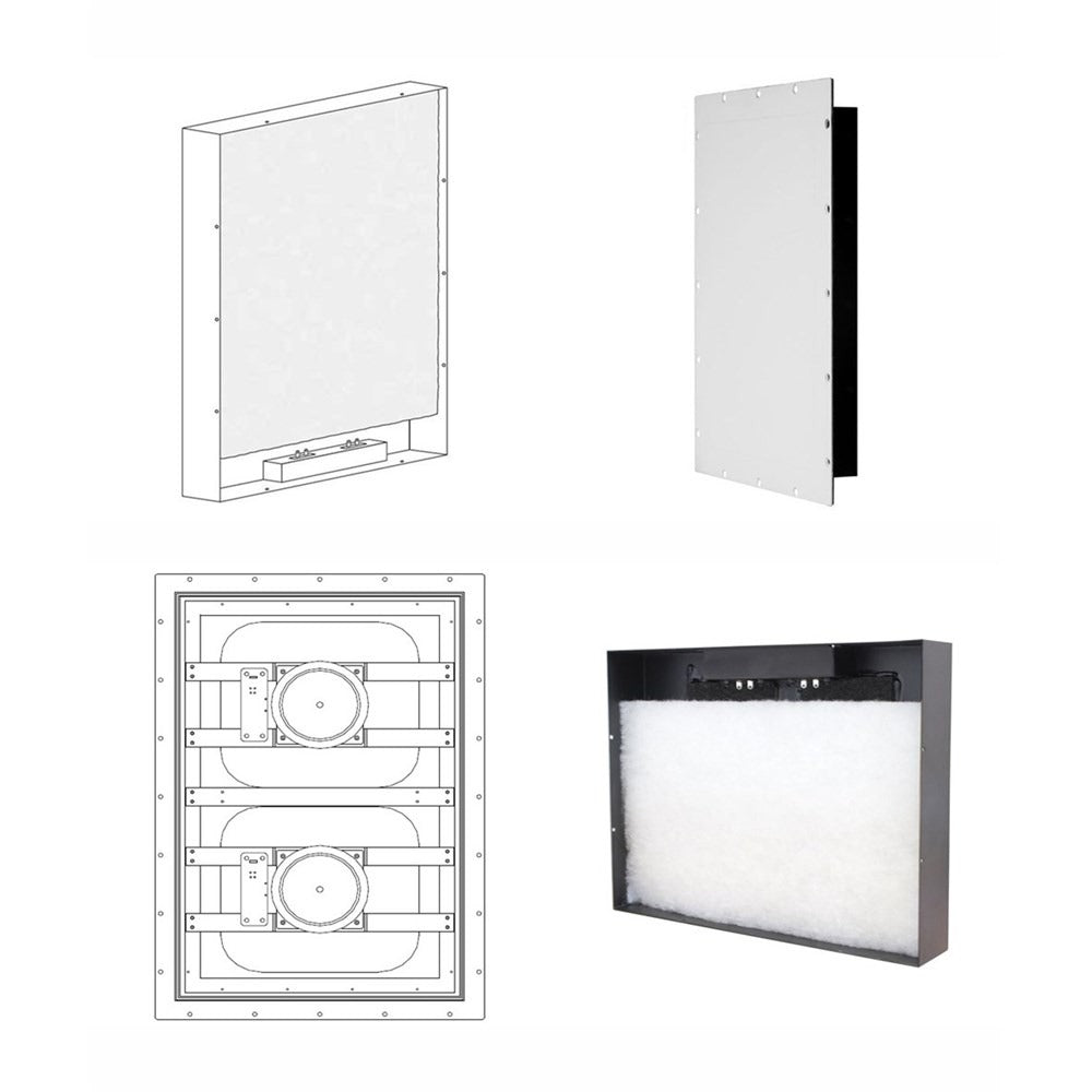 Sonance 1pr x IS2 IS Series spkers + 1 x ISW woofer inc back boxes for both