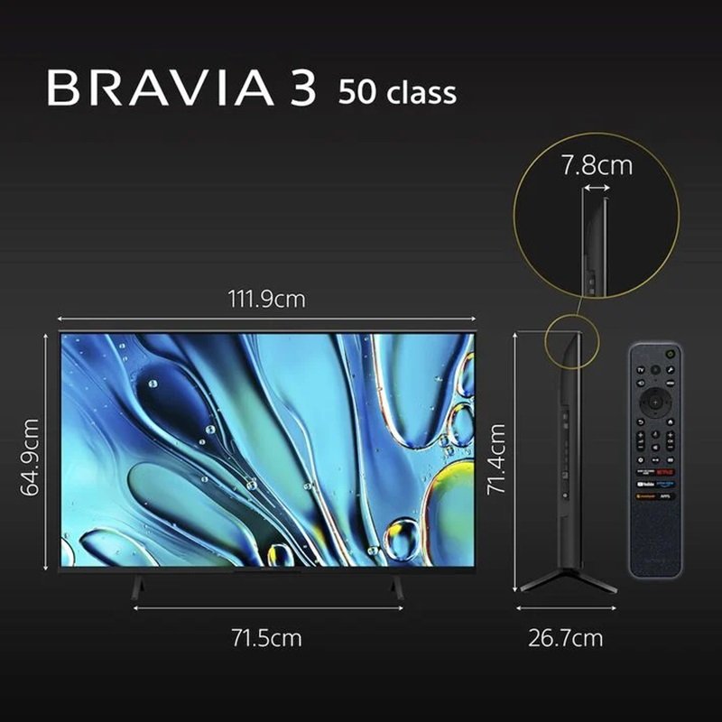 SONY BRAVIA 3 50" LED 4K GOOGLE TV