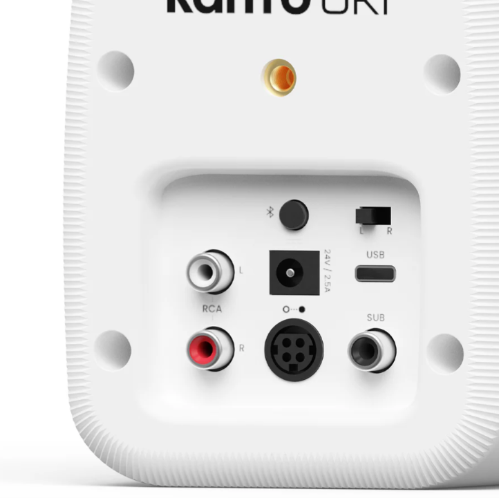 Kanto UKI 100W Desktop Speakers with Bluetooth, USB-C, Headphone out, Pair