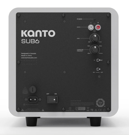 Kanto SUB6 200W 6" Sealed Powered Subwoofer