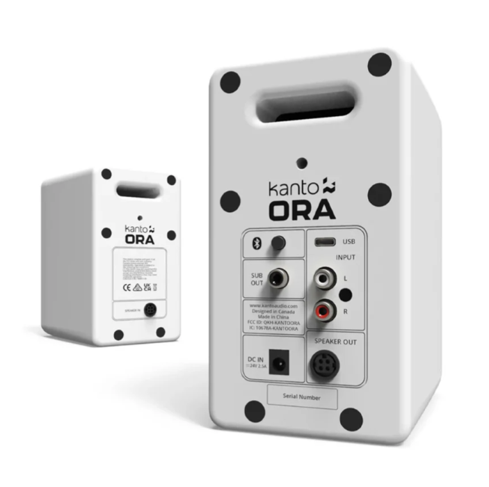 Kanto OBI3 Turntable - Matte Black with Kanto ORA 100W Powered Speakers