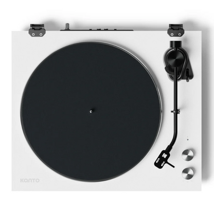 Kanto OBI3 Turntable - Matte Black with Kanto ORA 100W Powered Speakers
