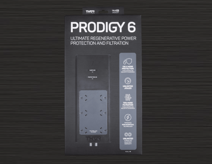 Thor P6 Prodigy – 6 Way Surge Protector with Elite Filtration Ultimate Regenerative Power Protection And Filtration