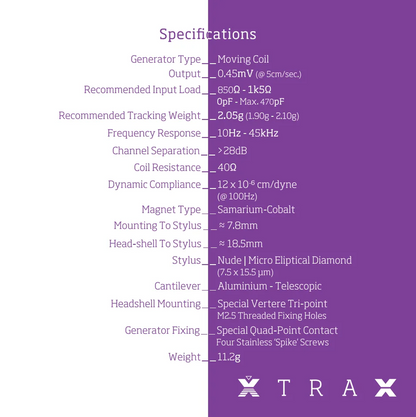 Vertere XtraX - Supreme Moving Coil Cartridge