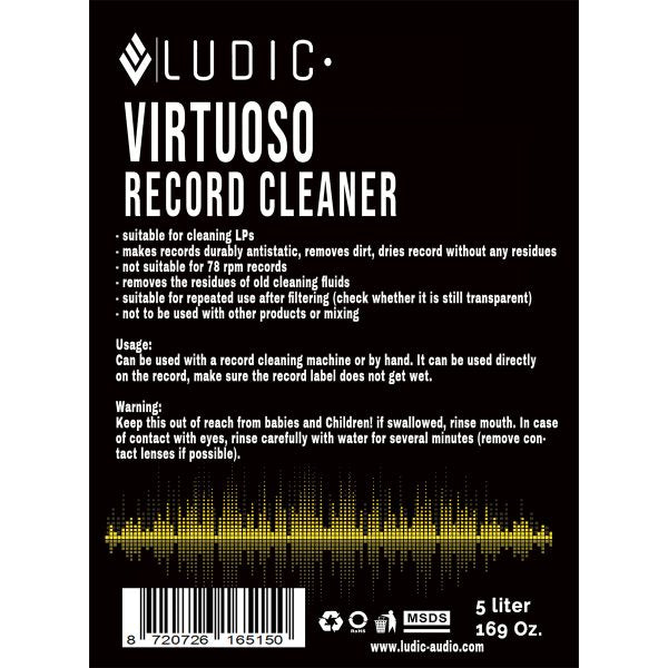 Ludic - Virtuoso Vinyl Record Cleaner 5 Litre -1 pcs