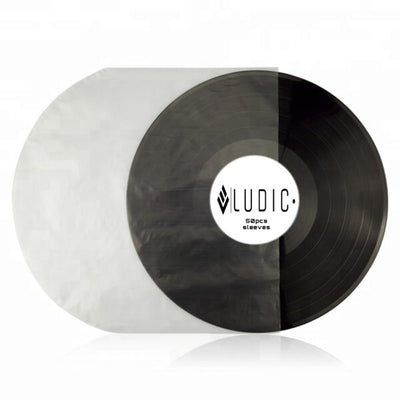 Ludic No-static Record Inner sleeve 12″ 2mil 50pcs bag U Shape