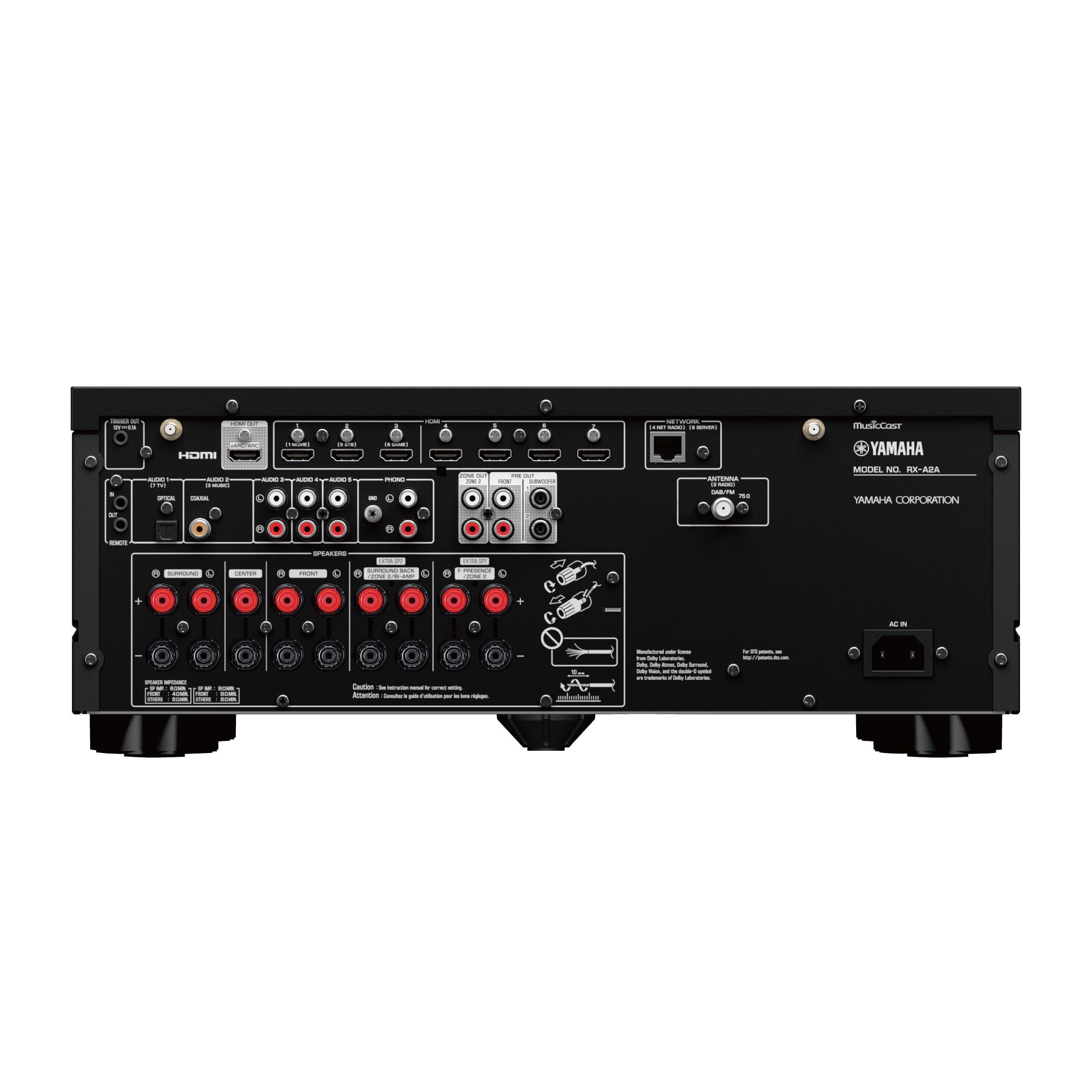 Yamaha Aventage RX-A2A 7.2 Channel AV Receiver