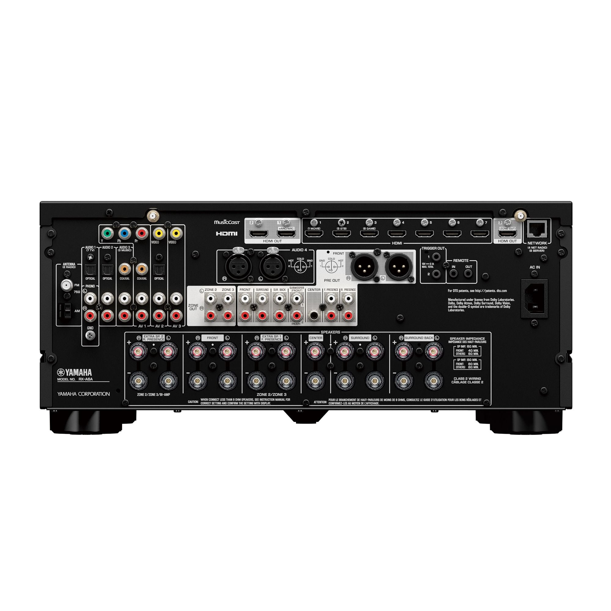 Yamaha Aventage RX-A6A AV Receiver 9.2 Channel AVR