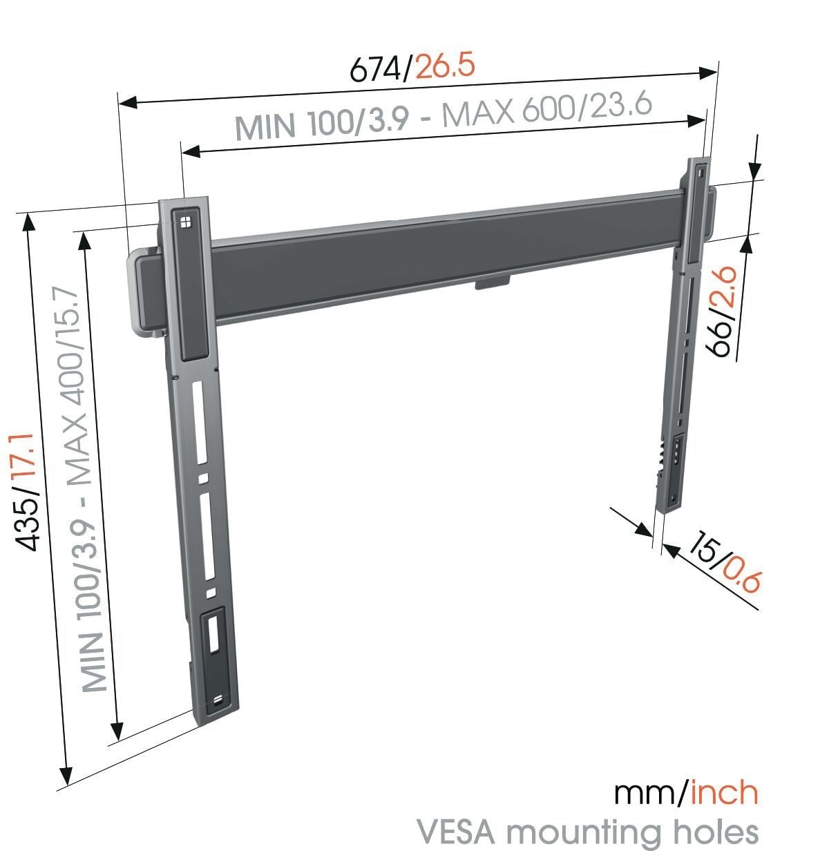 Vogel's TVM 5605 Fixed TV Wall Mount