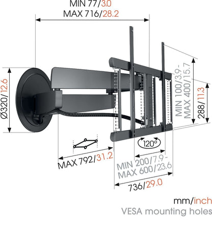 Vogel's TVM 7655 Full-Motion TV Wall Mount