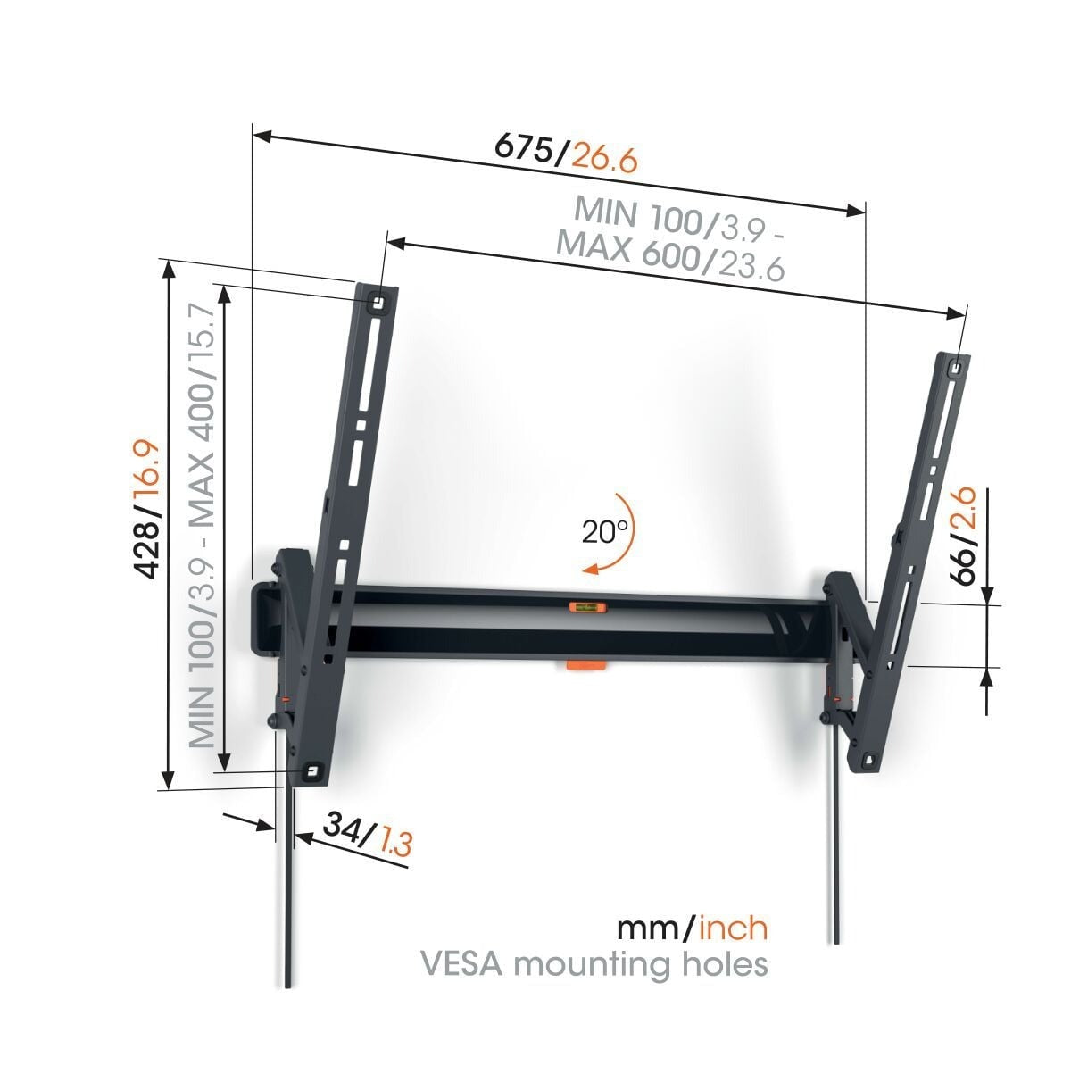 Vogel's TVM 3615 Tilting TV Wall Mount