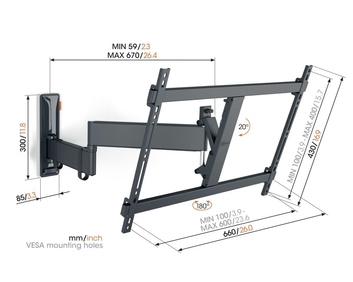 Vogel's TVM 3645 Full-Motion TV Wall Mount
