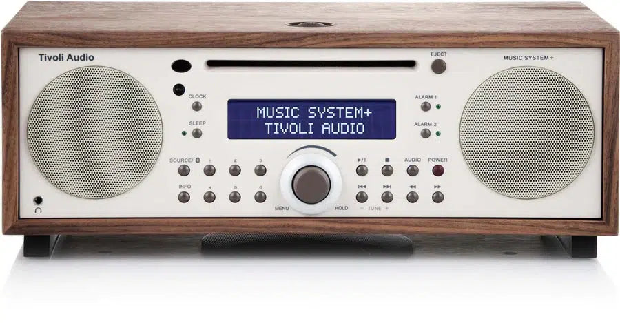 Tivoli Audio Music System+ Bluetooth® / DAB+ / FM / CD Player Hi-Fi System-Walnut/Beige-Audio Influence