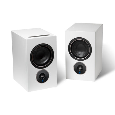PSB Alpha iQ Streaming Powered Speakers with BluOS-Matte White-Audio Influence