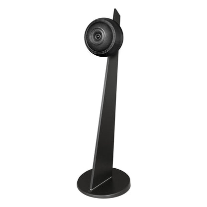 Cabasse Pearl Sub + Baltic 5 Speakers on Stand (Pair) Black Black Speaker with Black/Black base by Audio Influence