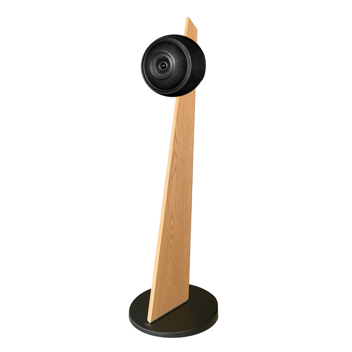 Cabasse Pearl Sub + Baltic 5 Speakers on Stand (Pair) Black Black Speaker with Oak/Black base by Audio Influence
