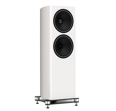 Fyne Audio F704 Floorstanding Speakers Piano Gloss White at Audio Influence