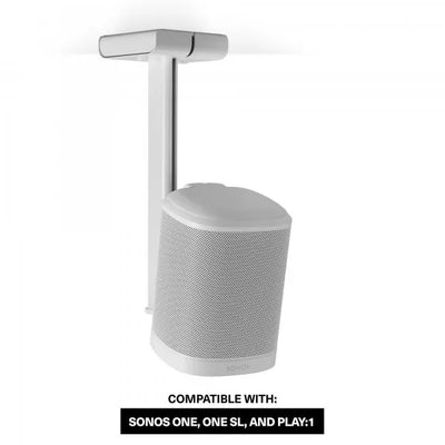 Flexson Ceiling Mount for Sonos One, One SL and Play:1-White-Audio Influence
