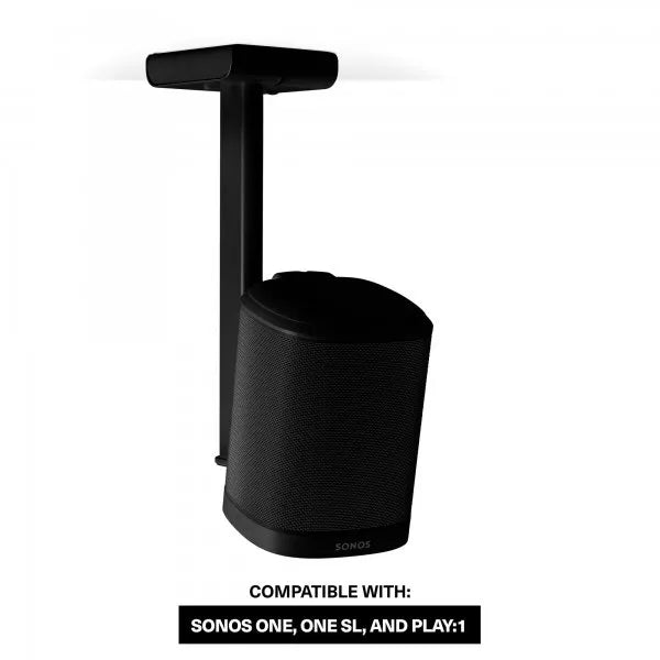 Flexson Ceiling Mount for Sonos One, One SL and Play:1-Black-Audio Influence