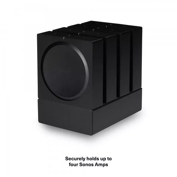 Flexson Dock for 4 Sonos Amps - Black-Audio Influence