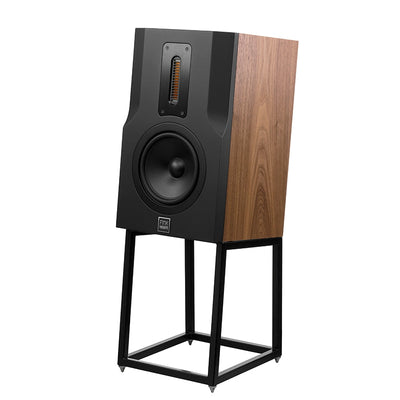 FinkTeam Kim Loudspeaker Non-Standard Finish American Walnut with Black Front at Audio Influence
