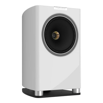 Fyne Audio F701 Bookshelf Speaker Piano Gloss White at Audio Influence