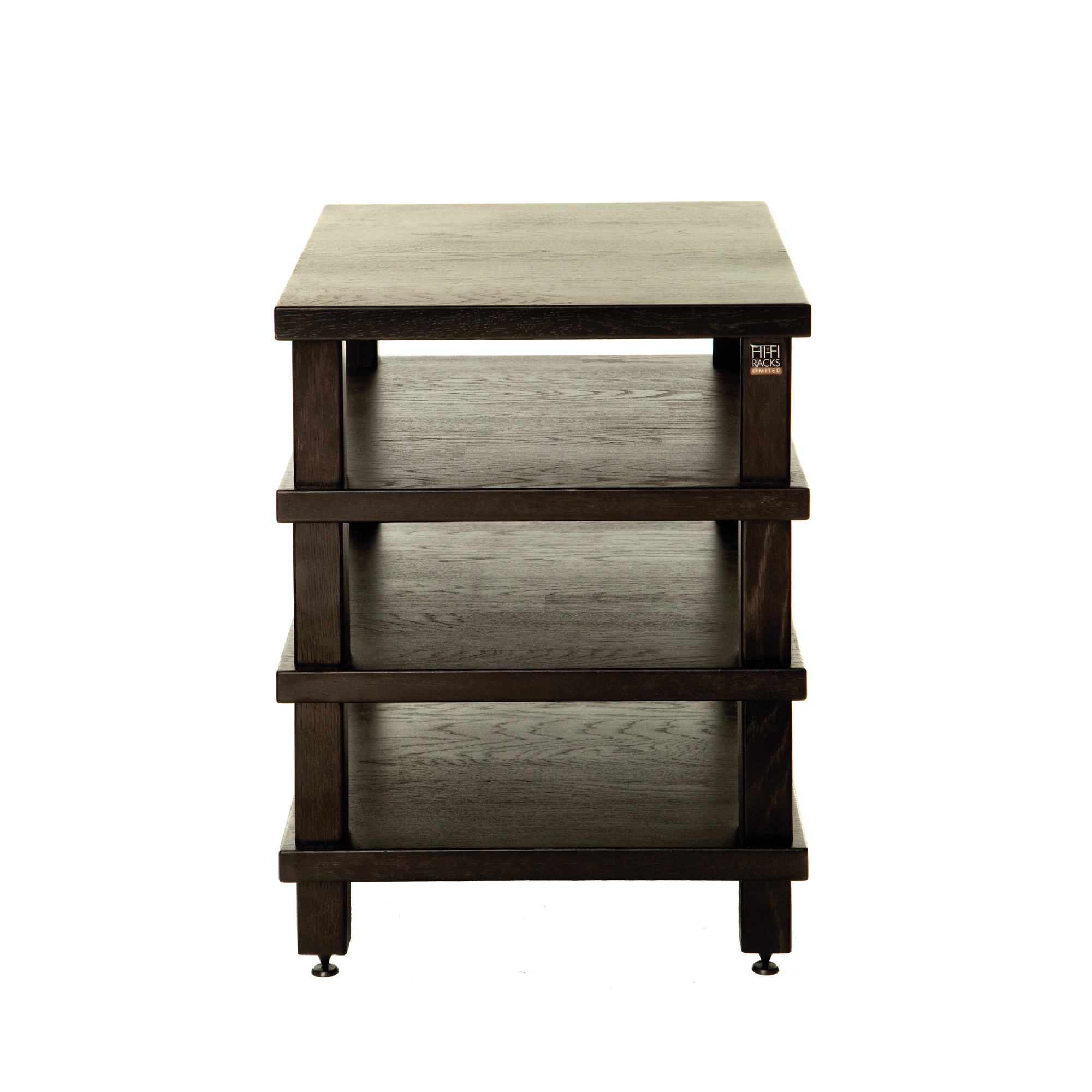 Hi Fi Racks - Podium Slimline XS per tier-Black-Satin-Silver-Audio Influence