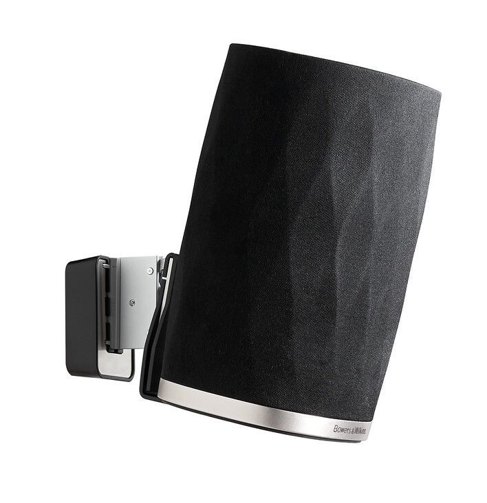 Bowers & Wilkins Flex Wall Bracket Holding Speaker at Audio Influence