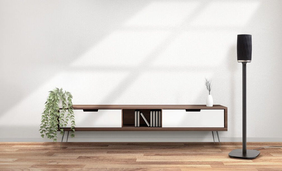 Bowers & Wilkins Flex Floor Stand Lifestyle View at Audio Influence