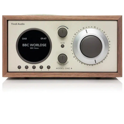 Tivoli Audio Model One + DAB+ / FM / Bluetooth® Clock Radio-Walnut/Beige-Audio Influence