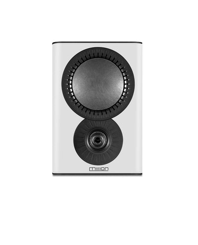 Mission QX‐1 Mk2 2-way Bookshelf Speakers-White- at Audio Influence