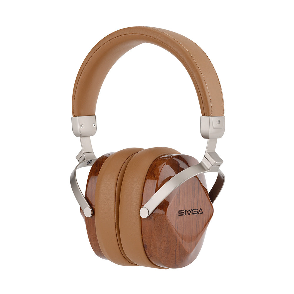 Sivga Audio Oriole Dynamic Driver Over Ear Real Wood Headphone-Brown-Audio Influence