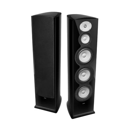 Revel F328Be 3-Way Triple 8" Floorstanding Loudspeaker (Pair)-Piano Black-Yes please-Audio Influence