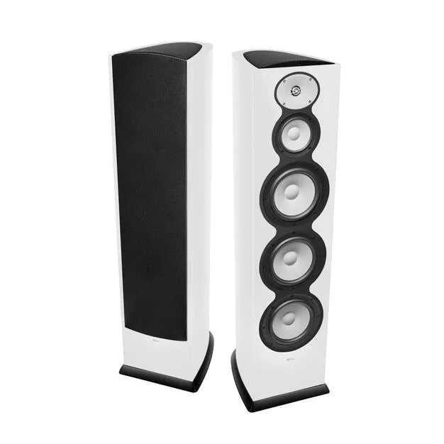 Revel F328Be 3-Way Triple 8" Floorstanding Loudspeaker (Pair)-Gloss White-Yes please-Audio Influence