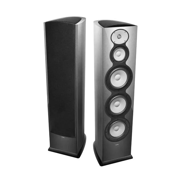 Revel F328Be 3-Way Triple 8" Floorstanding Loudspeaker (Pair)-Silver-Yes please-Audio Influence