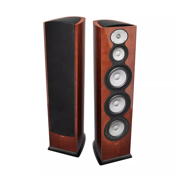 Revel F328Be 3-Way Triple 8" Floorstanding Loudspeaker (Pair)-Gloss Walnut-Yes please-Audio Influence
