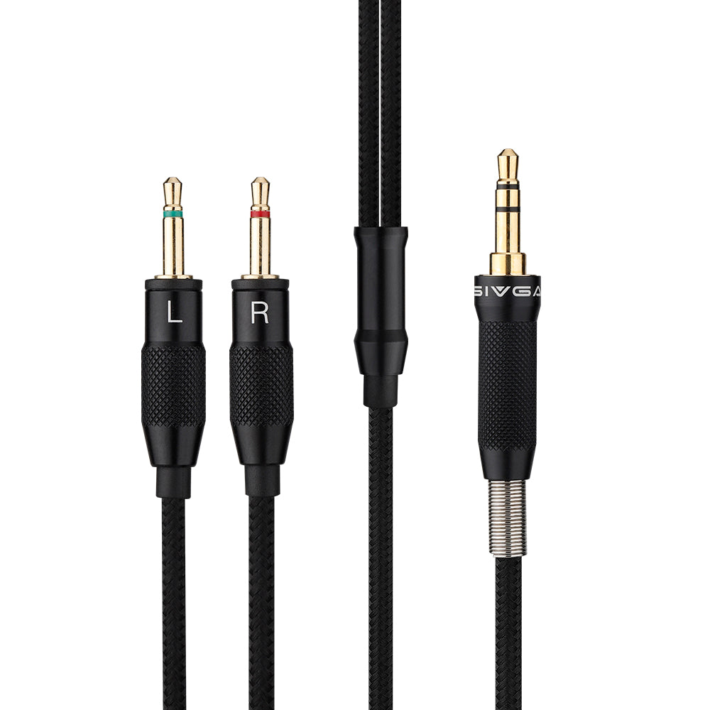Sivga Phoenix (Black) and Robin (Black or Brown) Headphone Cable OCC 3.5mm single ended plug 1.8m length-Audio Influence