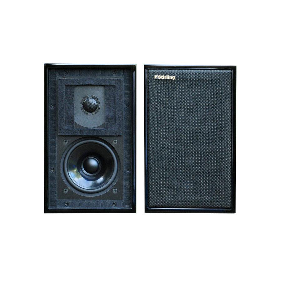Stirling Broadcast LS3/5 V3 Bookshelf Audio Speakers In Black Ash Without Grill