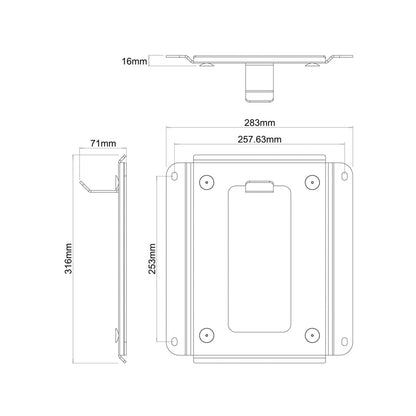 Flexson wall bracket for sub - Audio Influence Australia 4