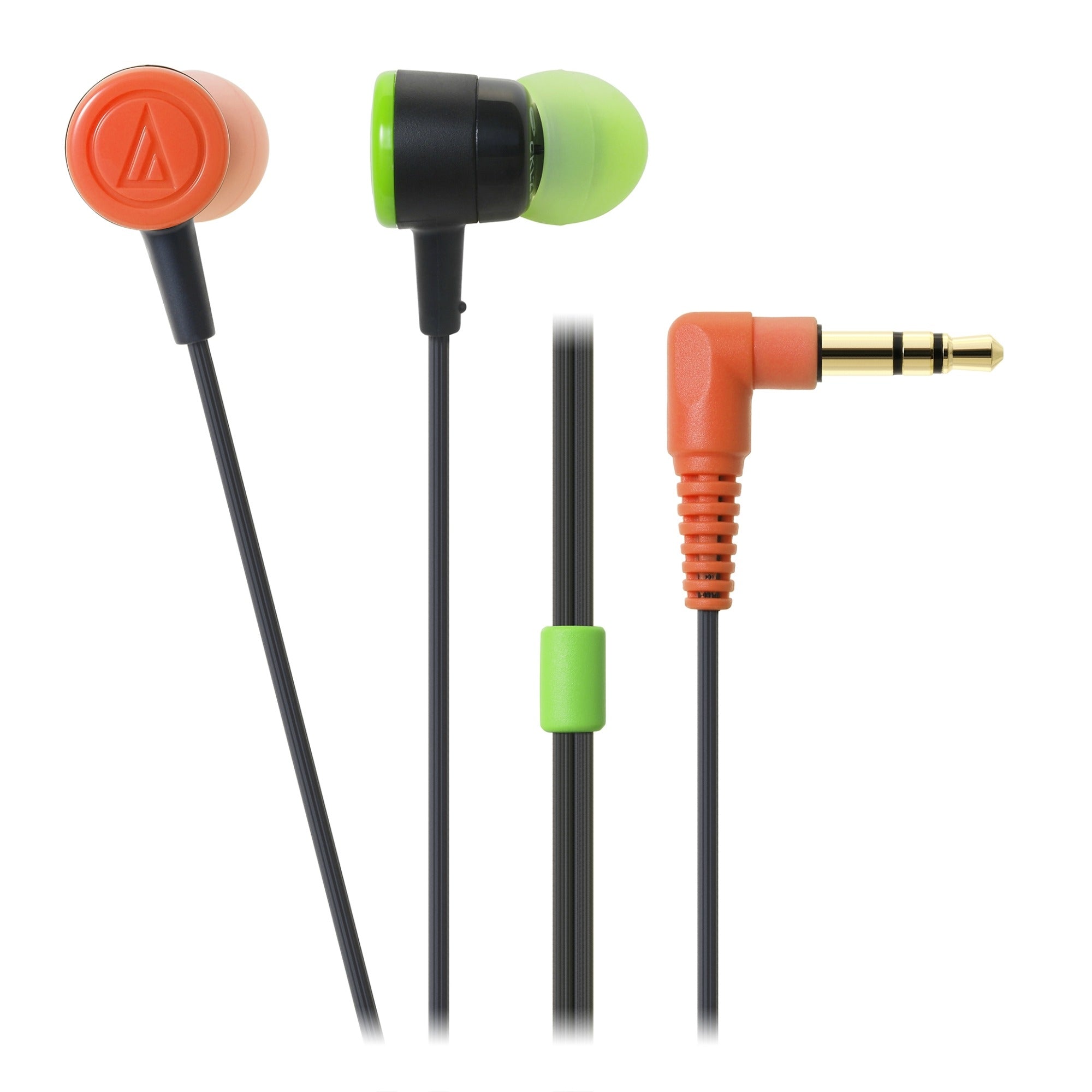 Audio-Technica ATH-CKL220 'DIP' in-ear headphones in neon colours