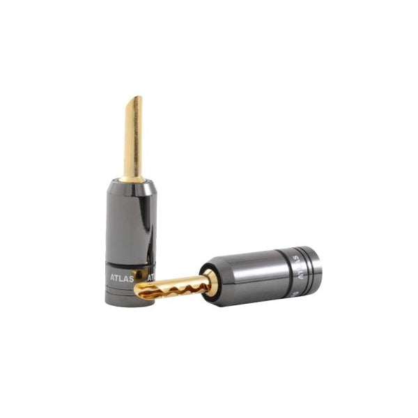 Atlas Screw-fit Z-plug Single Metal (Black) at Audio Influence