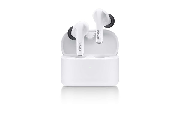 Denon AH-C830WNC Noise Cancelling Earbuds-White-Audio Influence