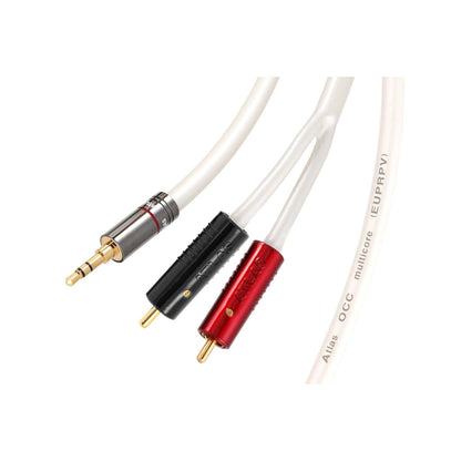 Atlas Equator Metik 3.5mm - Achromatic RCA 1:2 Cable at Audio Influence