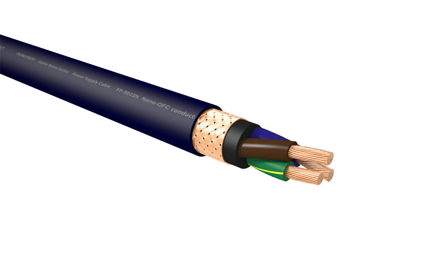 Furutech FP-S022N Alpha Nano-OFC Power Cable (14 AWG) - (30M Roll)