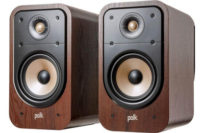 Polk Signature Elite Series ES20 Bookshelf Speakers (Pair) Walnut at Audio Influence