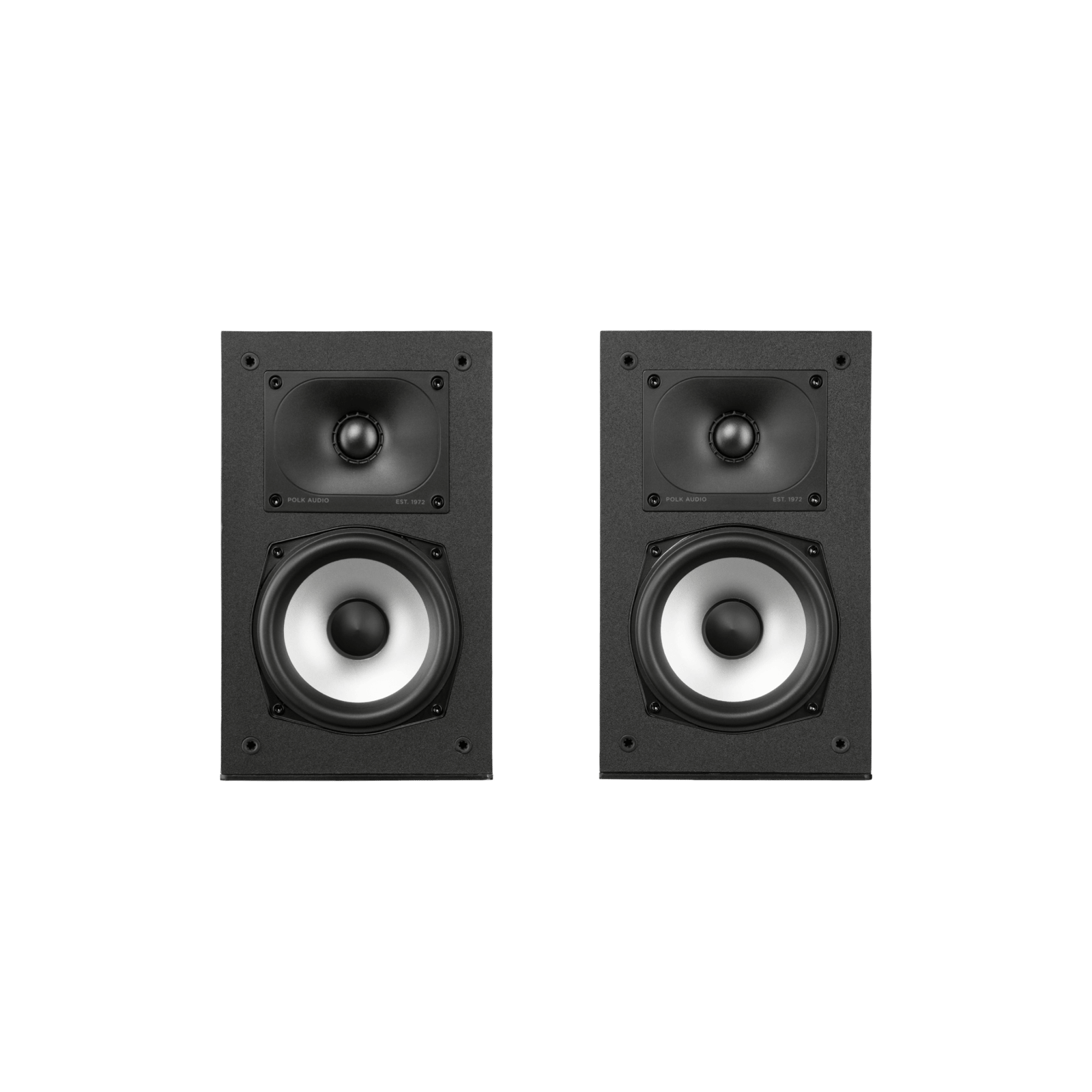 POLK Monitor XT15 Compact High-Resolution Bookshelf Loudspeakers (Pair)-Black-Audio Influence