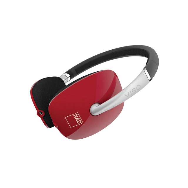 NAD VISO HP30 Foldable On-Ear Headphones Gloss Red at Audio Influence