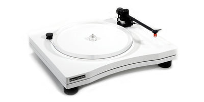 New Horizon 202 Manual turntable Matte White lacquered finish at Audio Influence