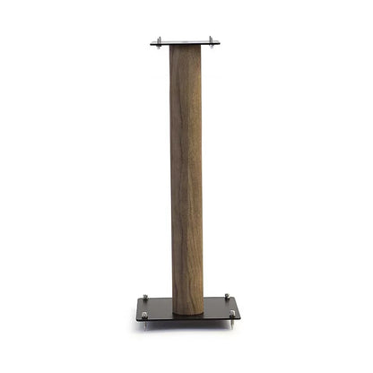 Norstone Stylum 3 Speaker Stands Black satin/Oak at Audio Influence