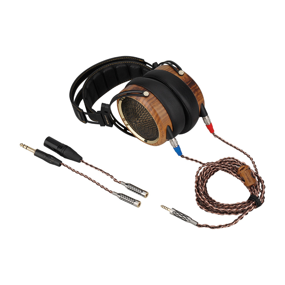 Sivga Sendy Audio Peacock 88mm Real Wood Planar Audiophile Headphone-Audio Influence